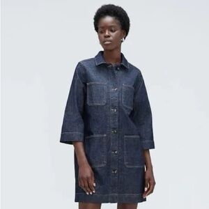 Everlane Denim Chore Dress Size M